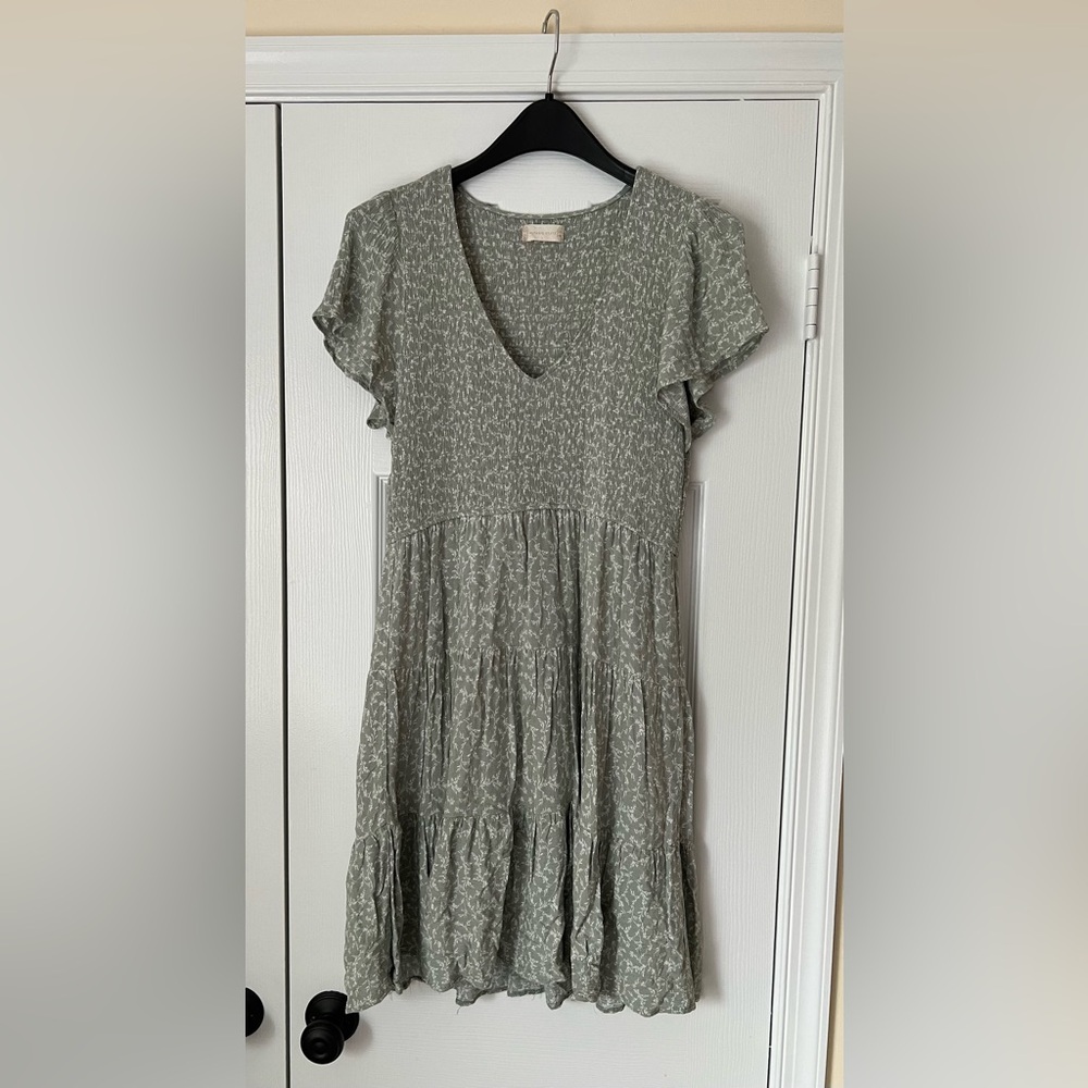Altar'd State Green Midi Dress